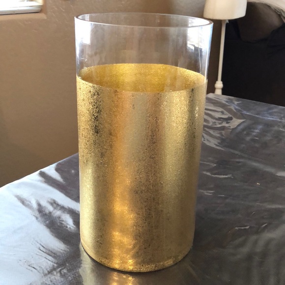Debi Lilly Other - Debi Lilly Gilt Leaf Glass Vase